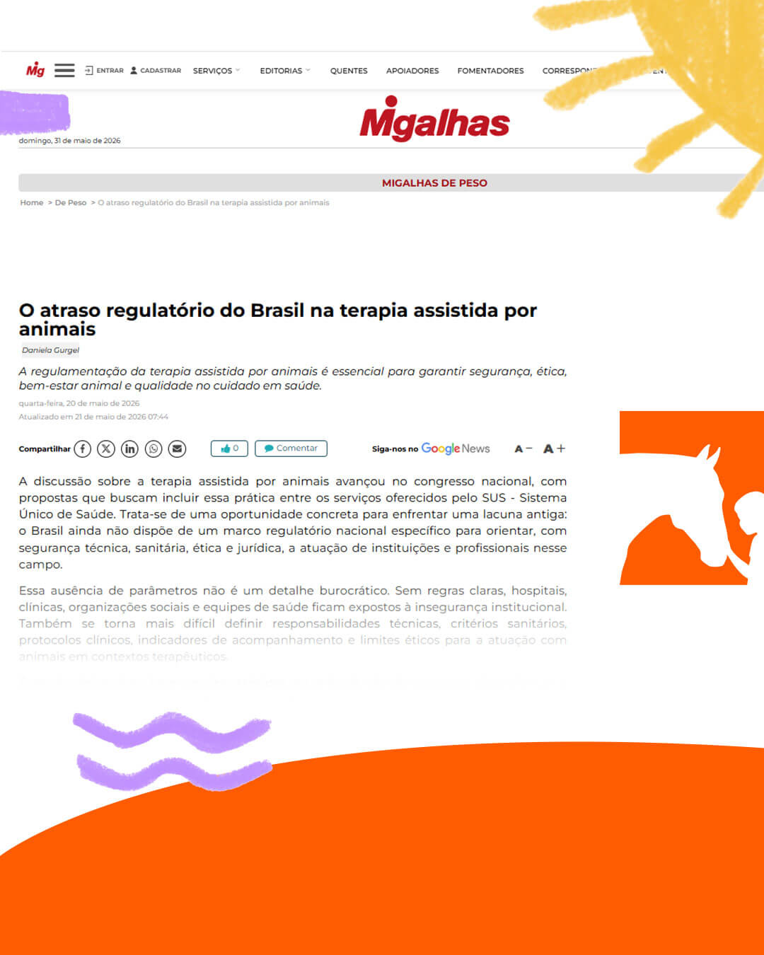 O futuro da terapia assistida por animais no Brasil