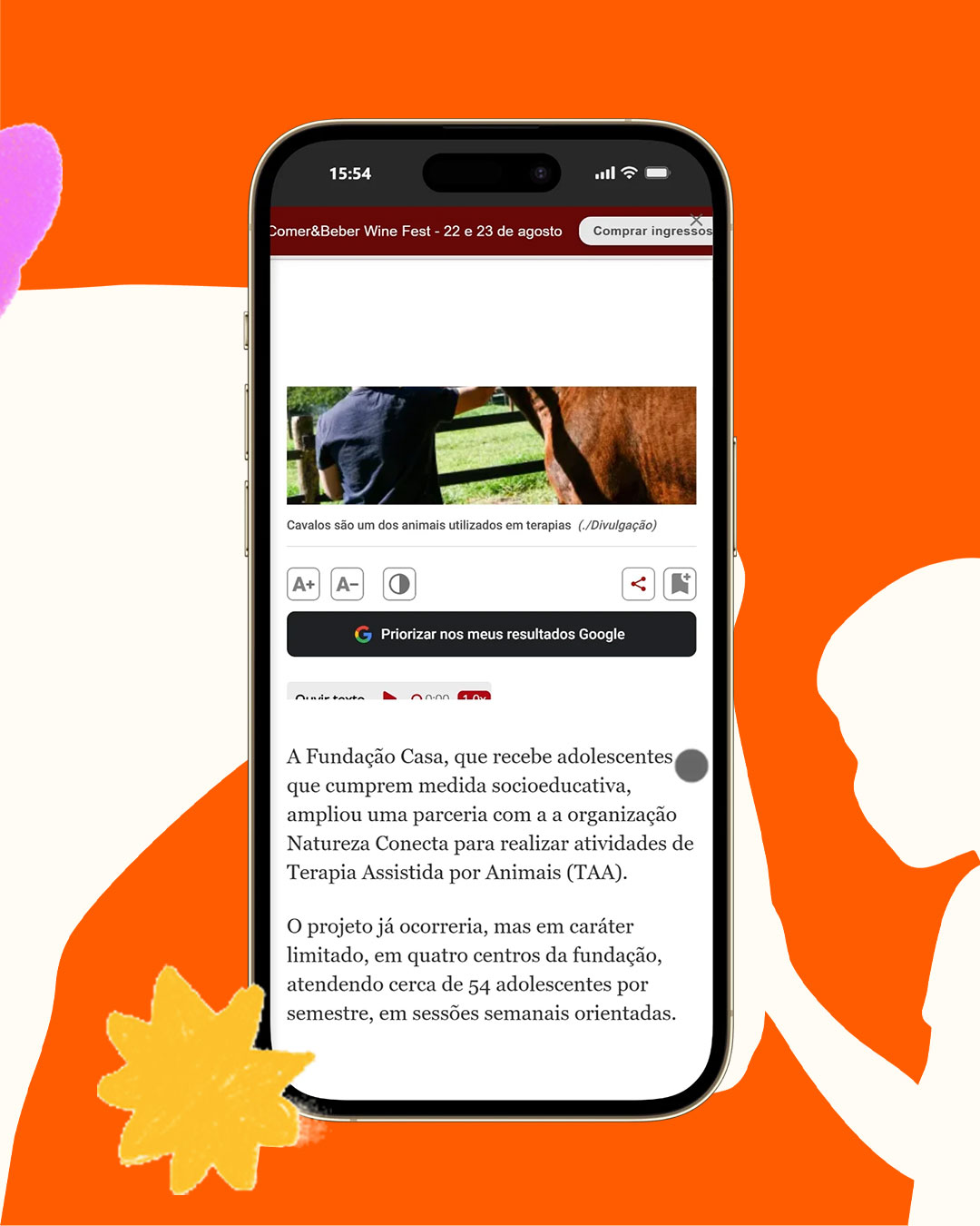 A VEJA destacou a ampliação da parceria entre a Fundação CASA e a Natureza Conecta